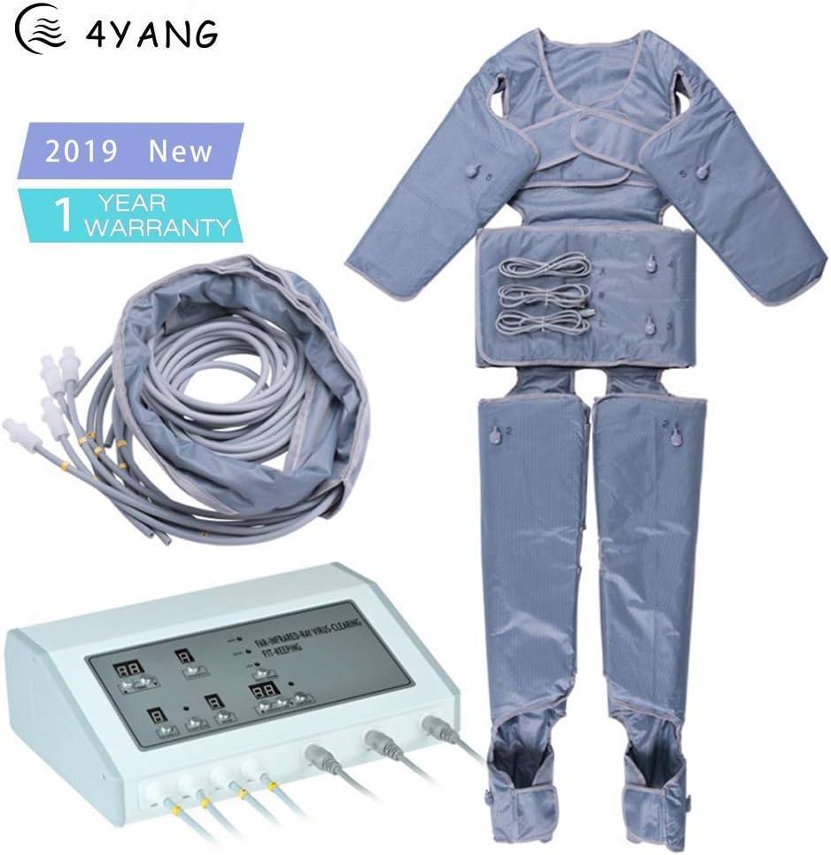 ZBLL Body Suits Sauna Clothing,110V-230V nfrared Pressotherapy Lymphatic Drainage Equipment, Anti Cellulite and Weight Loss Body Wrap