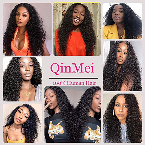 Lace Front Wigs Human Hair Curly Wave 13x4 Kinky Curly Lace Front Wig Human Hair Pre Plucked with Baby Hair Brazilian Wet and Wavy Lace Frontal Wig for Women 150% Density Natural Black Color 20 Inch