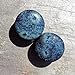 Pair - Obsidian Glass Essential Oil Ear Plugs Organic Handmade Ceramic double-flared body jewelry