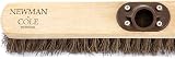 Newman and Cole 18in Wooden Broom Head with Stiff Natural Bassine Bristles view 4