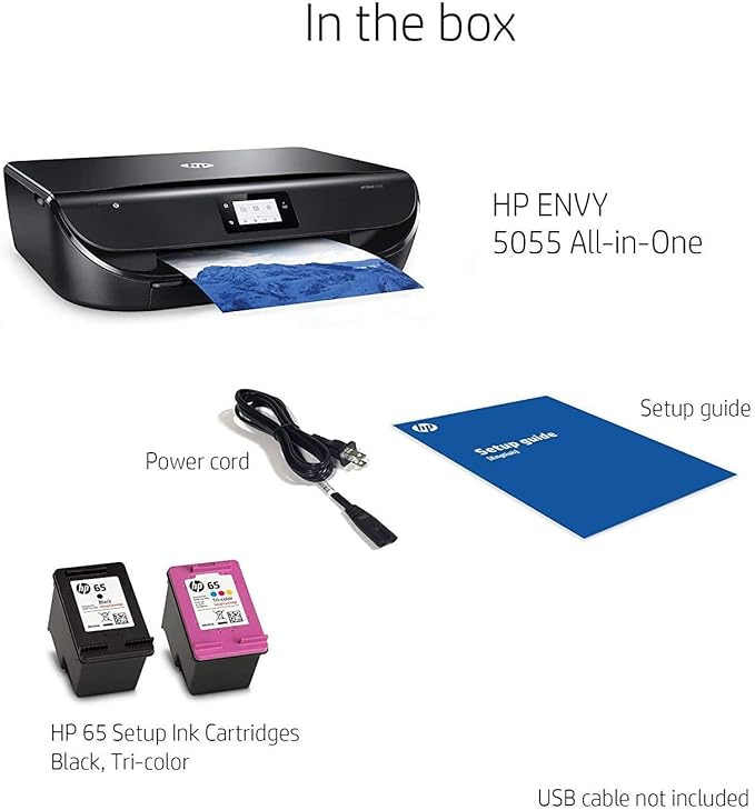 hp envy 5055 ink & amazon