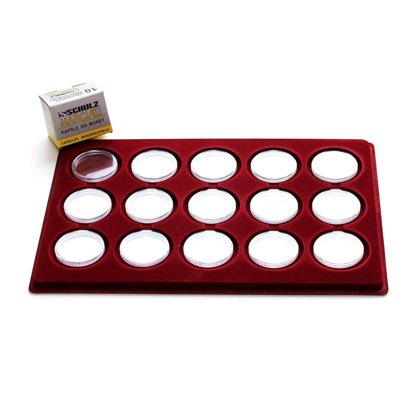 Schulz 10 NEW COIN CAPSULES SIZE 28mm NEW 50 PENCE