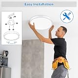 Defurhome 18W LED Ceiling Light Ø22cm IP54 White Daylight 5000K view 6