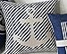 ME COO® Mediterranean Sea Sailing Anchor Compass Style Cotton Blend Pillow Case Printed Home Decorative Cushion Comfortable Back Throw Covers 18 Inches x 18 Inches 1 Pcs (ME-BZX-38)
