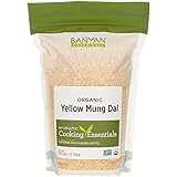 Banyan Botanicals Organic Yellow Mung Dal - Certified USDA Organic - Non GMO - Vegan - GF - Ayurvedic Food for Kitchari & Cle