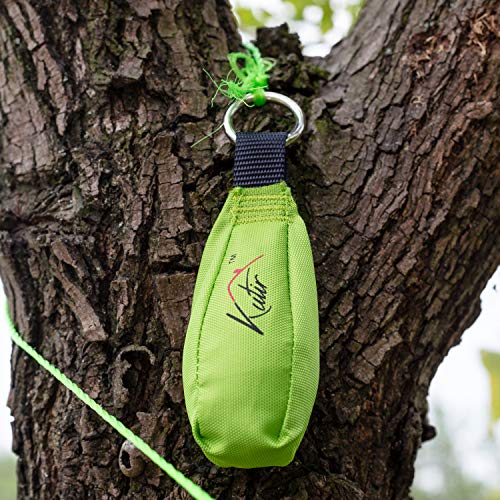Kutir Throw Weight and Line Kit with Storage Bag 14 OZ 600D Pouch, 150 Foot Polyethylene Easter Rope for Arborists, Best for Tree Climbing, High Limb Throwing - Thumbnail 7