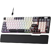 RK ROYAL KLUDGE C96 HE Mechanical Gaming Keyboard, Hall Effect Magnetic Switch, Hot Swappable 90% Wired RGB Keyboard w/Wrist Rest, Rapid Trigger Adjustable Actuation, 8K Polling Rate, Pro Web Driver