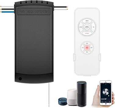 Amazon Com Smart Wifi Fan Switch Ceiling Fan And Light Remote