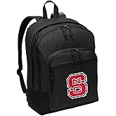 Broad Bay NC State Backpack CLASSIC STYLE - Medium Size - Wolfpack Backpack - Laptop Sleeve - Lightweight - Durable