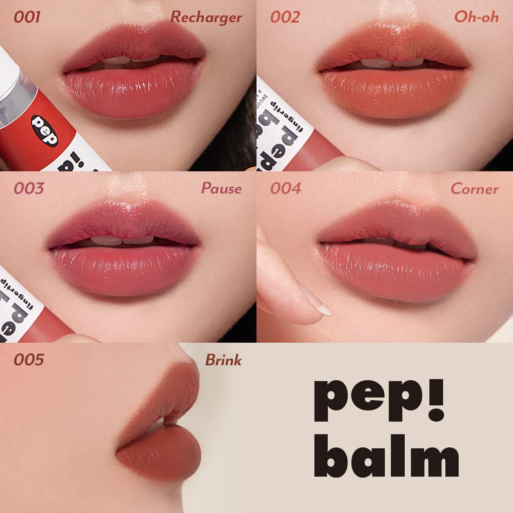 I’M MEME Pep! Balm | Multi-use Lip and Cheek Tint with Shea Butter | Liquid Blush and Lip Stain Balm in One | 005 Brink | K-Beauty Make Up : Beauty