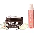 Josie Maran Argan Layering Kit - Whipped Argan Oil Body Butter Gift Set with Prosperity Body Mist - All Over Body Glow, Intense Hydration & Absorbs Quickly - Vanilla Pear (2 Piece Set)