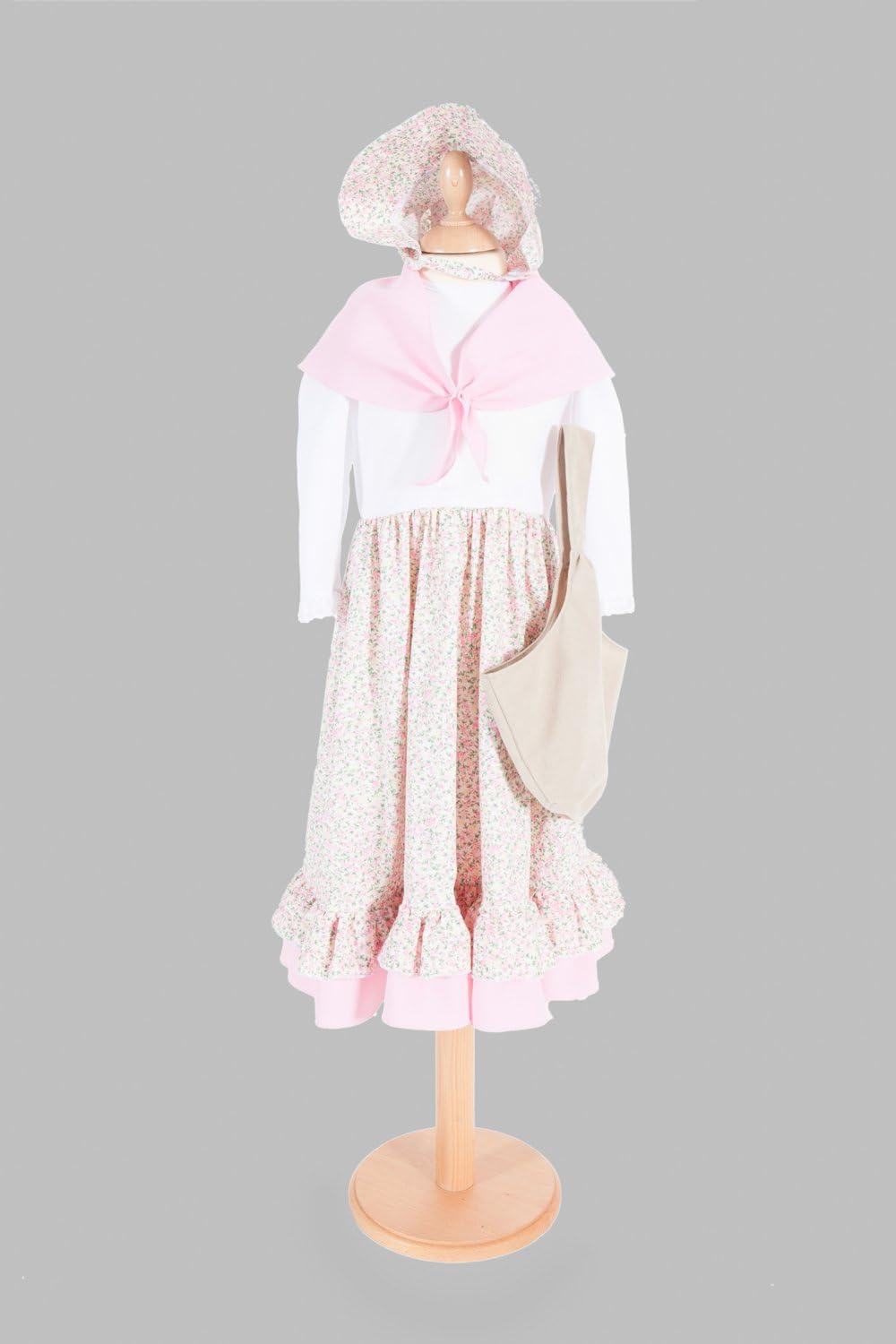 PRETEND TO BEE 1456_7/9 Flower Seller Costume Accessories| Victorian History Themed Fancy Quality Educational Outfit for Kids | Dress-Up for Girls & Boys | Unisex | 7/9, Multi-coloured, 7-9 Years