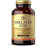 Solgar Chelated Zinc, 250 Tablets - Zinc for Healthy Skin - Supports Cell Growth & DNA Formation - Exerts Antioxidant Activit