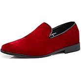 Enzo Romeo Men's Fashion Formal Tuxedo Slip On Loafer Velvet Dress Shoes SKO03