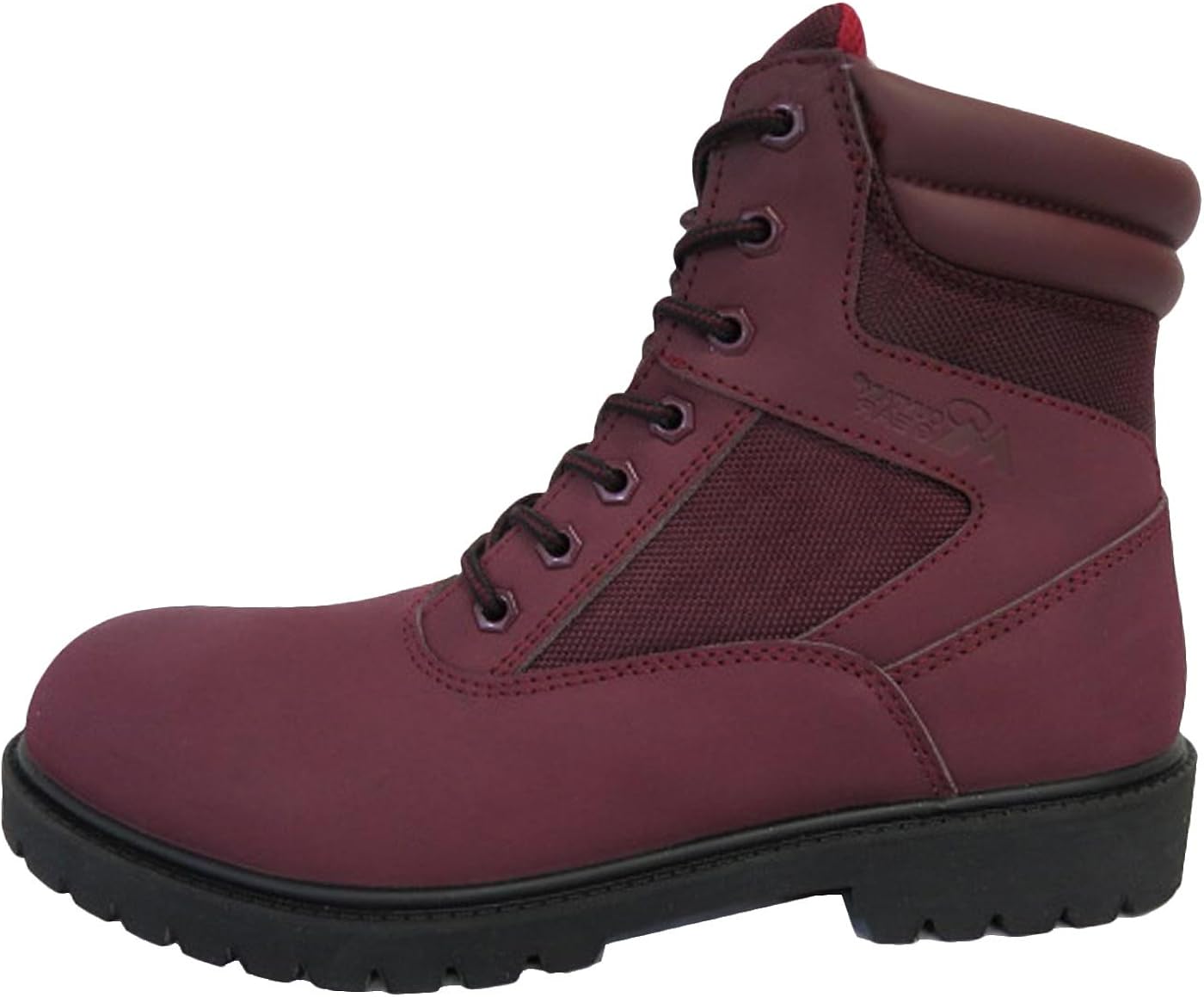 burgundy hiking boots