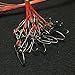 Mimilure 150LB Heavy Duty Stainless Steel Fishing Wire,High-Strength Fishing Line Leaders with Swivels and Snaps,20 PCS,Black/Red/Green (Red)