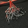 Red-19-Inch-Heavy-Duty-Stainless-Steel-Fishing-Wire-Leaders-Fishing-Line-Leaders-with-Swivels-and-SnapsPack-of-20