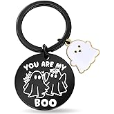 ICHRATI Boo Basket Stuffers For Women Adults Kids Spooky Halloween Decor Cute Ghost Keychain Couple Stocking Stuffers