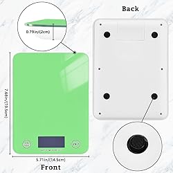 UMIRIKO Light Green Kitchen Digital Scale Weight