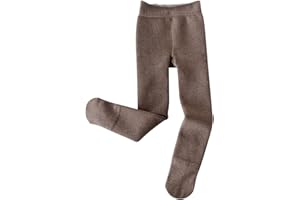 Fleece Lined Tights for Girls Winter Thermal Leggings Toddler Ballet Dance Tights Thick Warm Leggings Basic Cotton