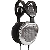 Koss UR40 Collapsible Over-Ear Headphones, Silver, Retro Style, Wired Plug