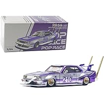 Diecast Model Car Compatible with Pop Race 1:64 Nissan Skyline