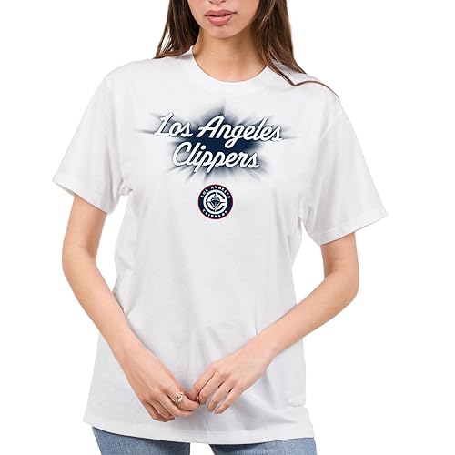 Junk Food NBA - Los Angeles Clippers - NBA Spotlight - Officially Licensed Adult Short Sleeve Fan Tee for Men and Women White