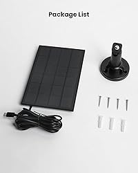 ieGeek Solar Panel for S1, Compatible with DC 5V