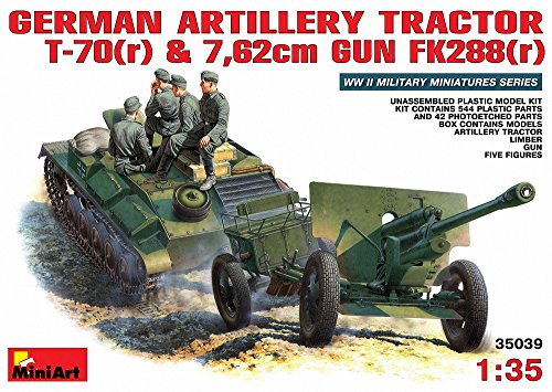 Miniart 1:35 - German Artiller Y Tractor T-70 & 7.62cm Gun Fk