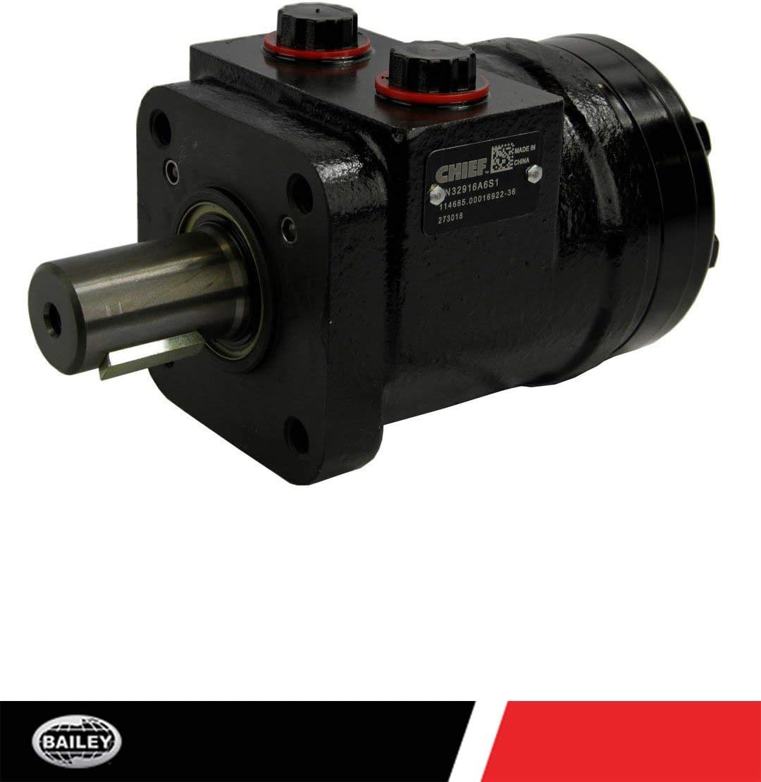 Chief BHD Hydraulic Motors (Similar to H series) 1” Keyed Shaft- 4-Bolt Flange: 5.9 CID, 628 RPM, 1800 PSI, 1398" Tourqe With 1/2-14 NPT Aligned Port Size, 273018