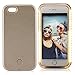 iPhone 6 Plus Case, Elftear LED Light Up Luminous Selfie Cell Phone Case Illuminated Back Cover for Apple iPhone 6S Plus iPhone 6 Plus (Champagne)