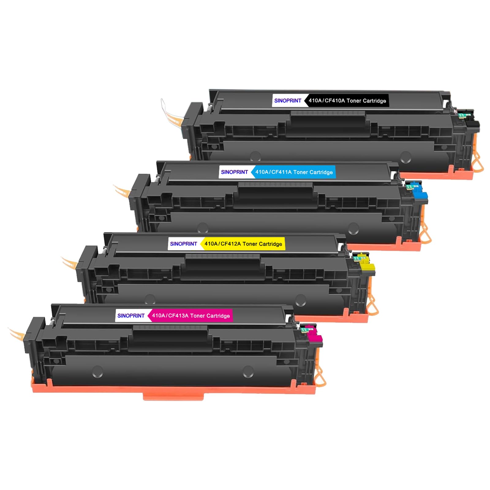 SINOPRINT Compatible Toner Cartridges Replacement for HP CF410A 410X CF410X for Color LaserJet Pro M477fdw M477fnw M477fdn M452nw M377dw M452dn M452dw M477dw M477nw