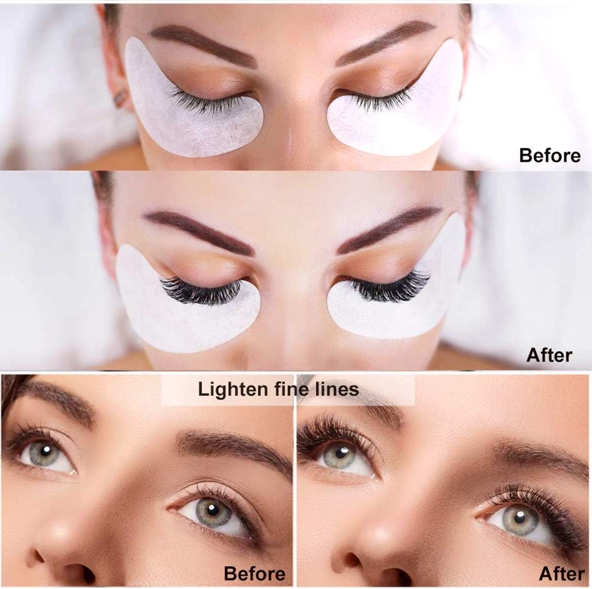 404 Pcs Eyelash Extension Kit, Eye Pads for Eyelash Extensions Eyelash Brush, Glue Rings, Micro Brushes Disposable Applicator - Image 4