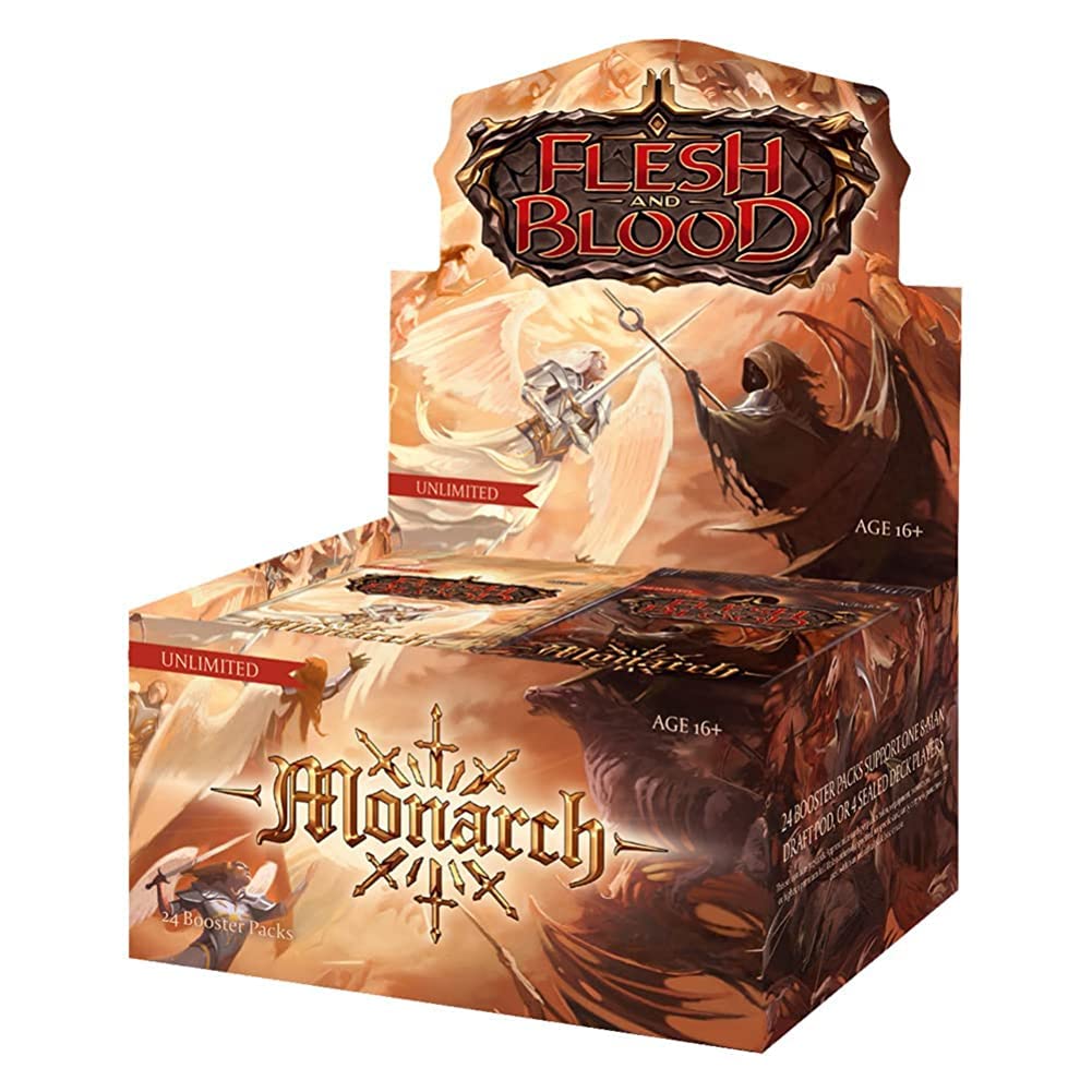 Legend Story Studios | Flesh And Blood TCG: Monarch Booster Pack (Unlimited Edition) | Card Game | Ages 16+ | 2 Players | 10-50 Minutes Playing Time, Multicolor, FAB2101U