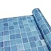 YENHOME Bathroom Wall Decor Mosaic Pattern Removable Wallpaper for Kitchen Backsplash Peel and Stick Wallpaper Mosaic Tile Wall Decals Home Decor Contact Paper for Cabinets Shelf Liner