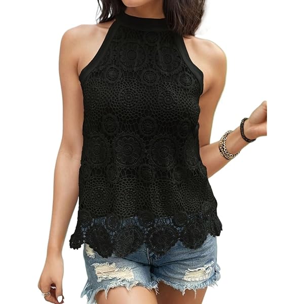 yo BIOTOP】lace sleeveless top yo BIOTOP lace sleeveless top