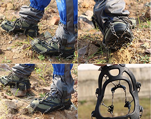 image for KUYOU Ice Cleats,8 Teeth Anti-Slip Traction Cleats Grips Crampon for S