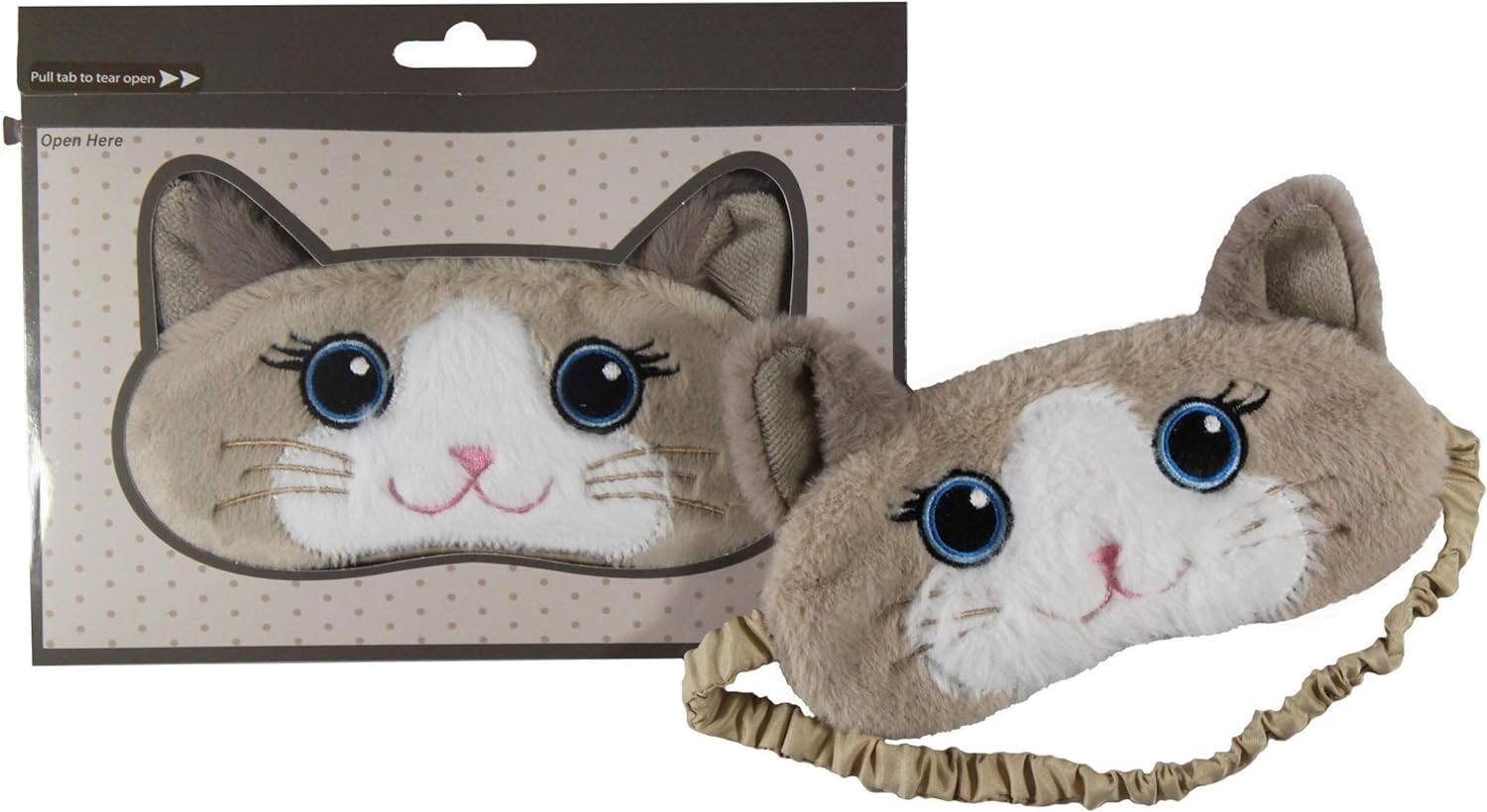 Cat Plush Comfortable Sleep Eye Mask (Cocoa Ragdoll Cat)
