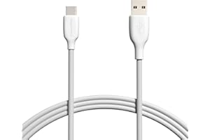 Amazon Basics USB-C to USB-A Fast Charger Cable, USB-IF Certified, 480Mbps Speed, 6ft, Charger for iPhone 15, iPad, Samsung, White