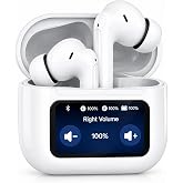 Viva Hear Touchscreen Rechargeable Hearing Aids for Seniors, Bluetooth Hearing Aids with APP Control, 38dB Sound Gain, 7-Level Volume Adjustment, In-Ear Design
