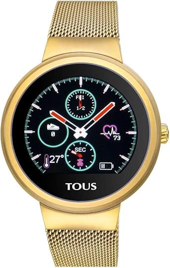 Reloj Tous Round Touch 000351645 - Reloj de Actividad en Acero Inoxidable Chapado en Dorado.