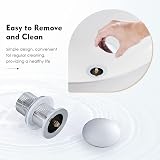 Peppermint Chrome Click Clack Basin Waste UnsloTTed 40mm Brass Pop Up view 6