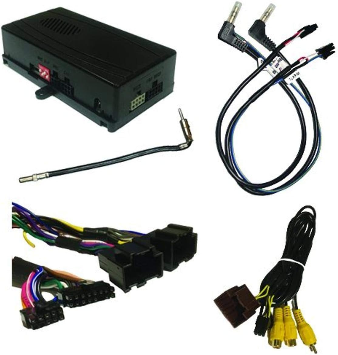 SOOGM-16V Radio Replacement to retain OnStar, Warning Chimes, Steering Wheel Controls and ADD a Video Switcher for select GM LAN 29-Bit vehicles with Bose Amplified & Non-Amplified Systems (2006-2014)