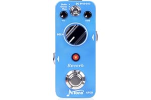 AITONE Reverb Pedal Digital Reverb Guitar Effect Pedal with 3 Modes True Bypass for Electric Guitar (AT-02)