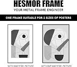 Hesmor 12 x 12 Inch Aluminum Acrylic Photo Frame Pack of 4 Black view 6