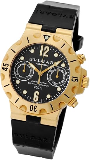 Amazon ブルガリ Bvlgari 腕時計 ディアゴノ プロフェッショナル スクーバダイバー クロノグラフ Sc38gv 中古品 メンズ腕時計 腕時計 通販