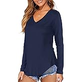 DittyandVibe Women's Long Sleeve Tunic Tops Casual Cold Shoulder Blouse Shirts