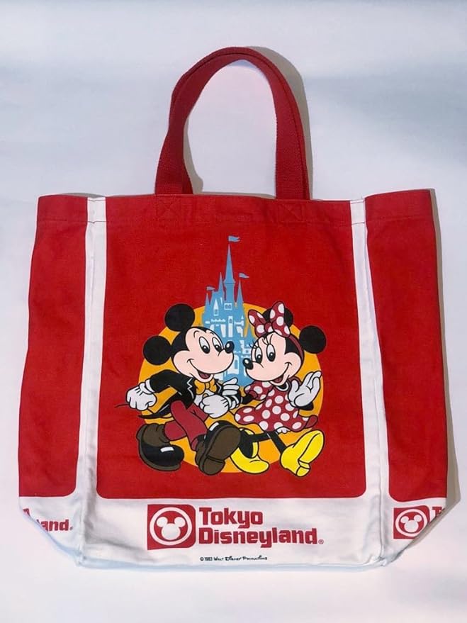 Amazon Co Jp 東京ディズニーランド 復刻柄トートバッグ 開園25周年グッズ ホビー 通販