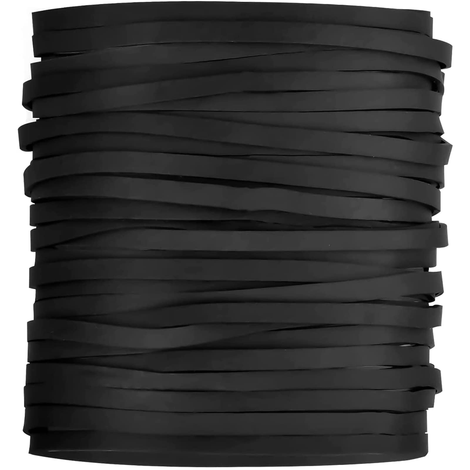 Rubber Bands, Pack of 100 Elastic Rubber Rings, Black 5 mm Wide Rubber Band, Rubber Tensioning Band Rubbish Bin Bands for Office, Home, School Supplies