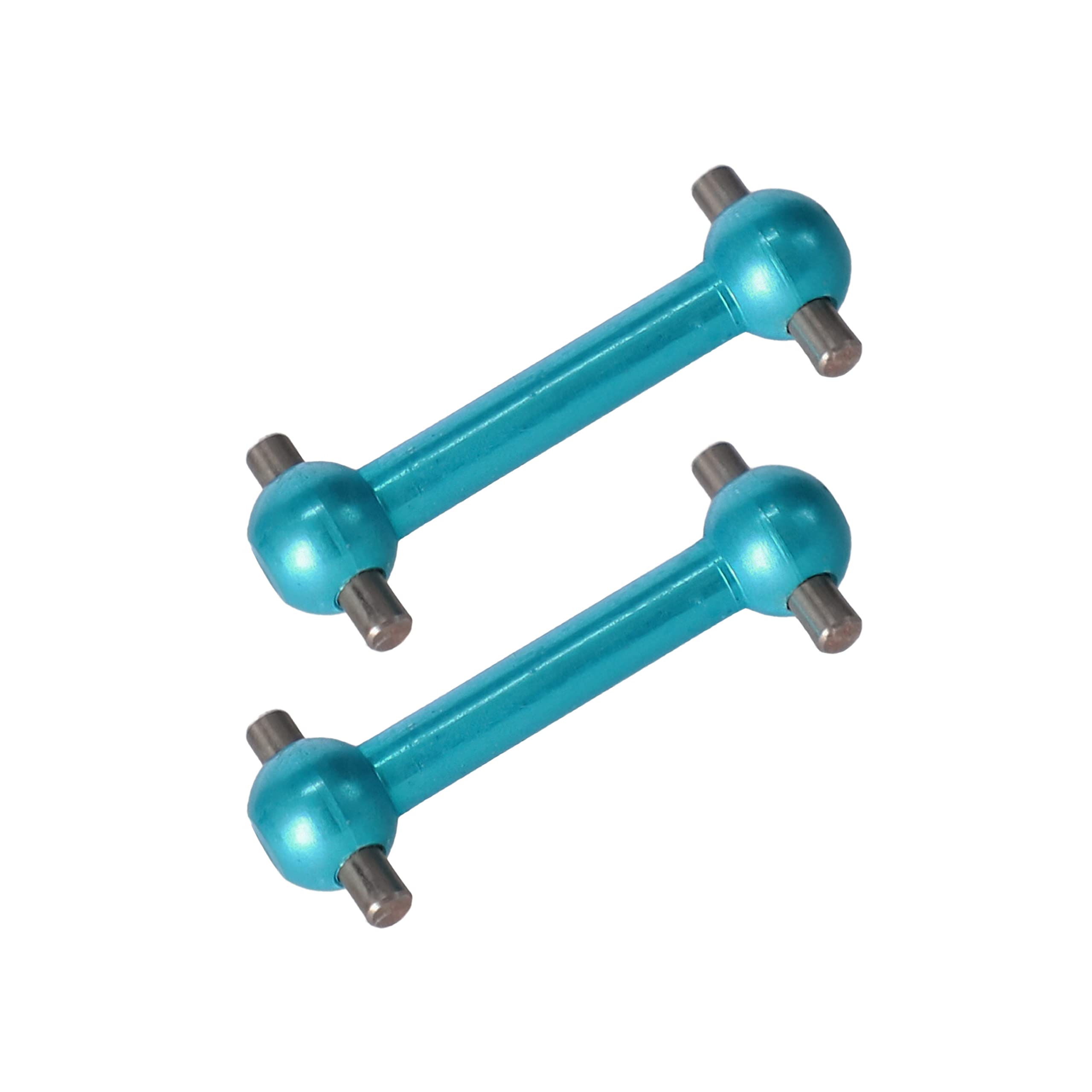 PrecisionGeek Blue Aluminium Replacement Dog Bones Fits Tamiya TT01 TT01E TT02 (2 Pcs) — image 1